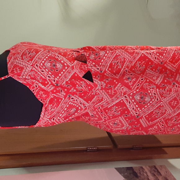 H&M | Bandana Print Cut Out Dress - Picture 3 of 6